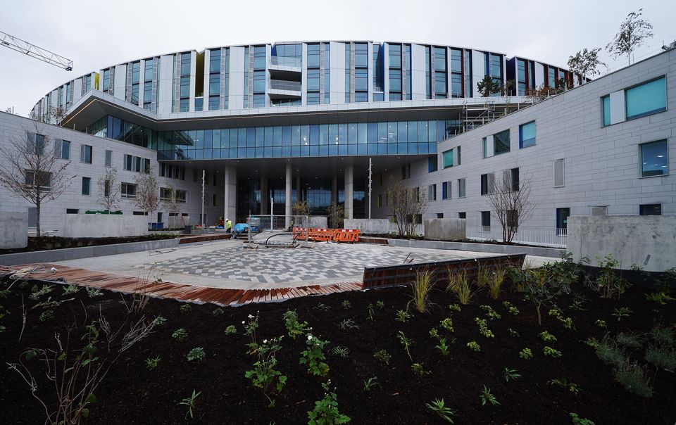 A view of the new National Children’s Hospital in Dublin (Brian Lawless/PA)