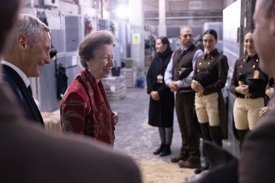 The Princess Royal met the riders and trainers at Wembley (Matt Alexander Media Assignments/PA)