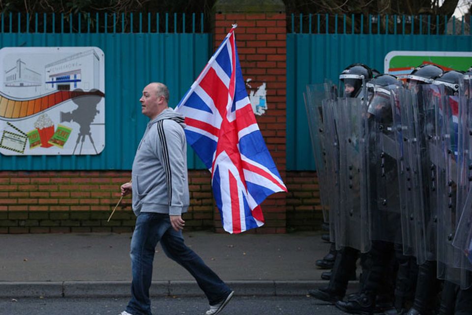 PSNI officers on the Lower Newtownards