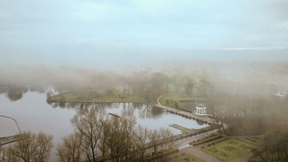 A blanket of fog over Stanley Park in Blackpool, Lancashire (Teddy Holmes/PA)