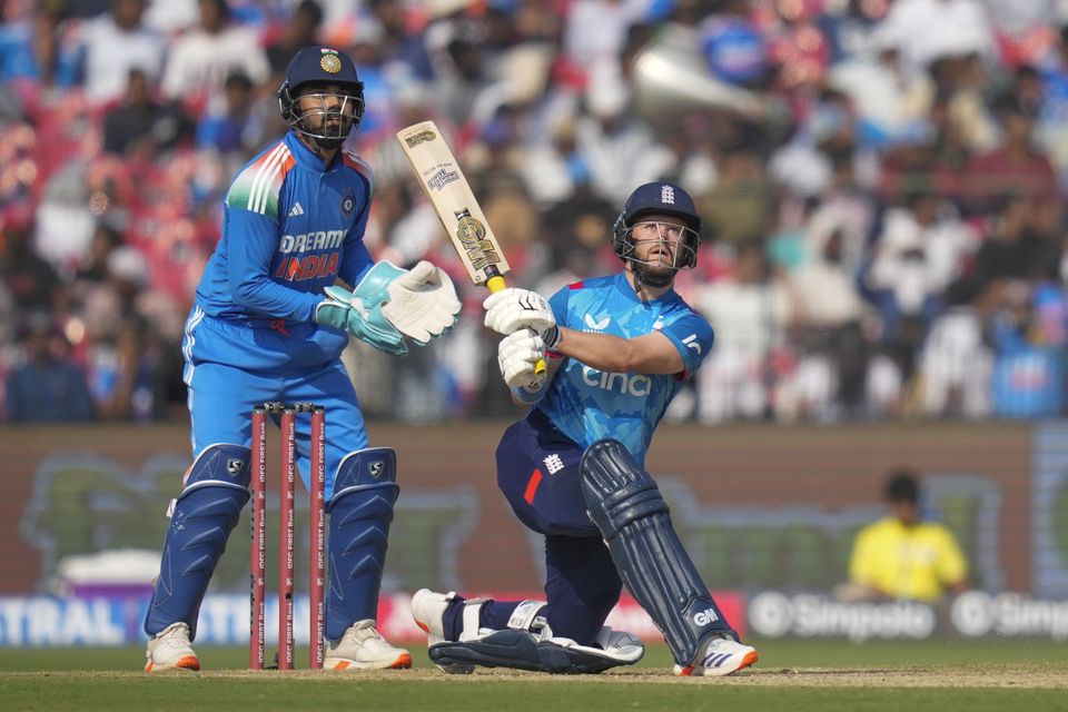 Ben Duckett helped England get off to a good start against India (Rafiq Maqbool/AP)