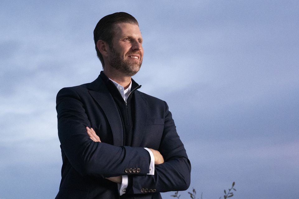 Eric Trump at Trump International Golf Links near Balmedie, Aberdeenshire (Jane Barlow/PA)