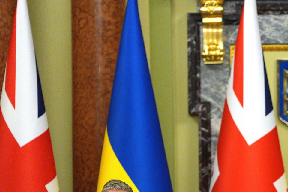 Prime Minister Sir Keir Starmer with Ukrainian President Volodymyr Zelensky (Carl Court/PA)