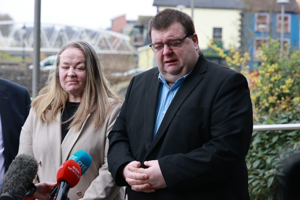 Garry McGillion told the public inquiry of his grief when he was told about the death of his niece Breda (Liam McBurney/PA)