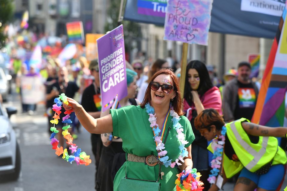 First Pride parade takes place in Co Fermanagh. Pic by Press Eye.