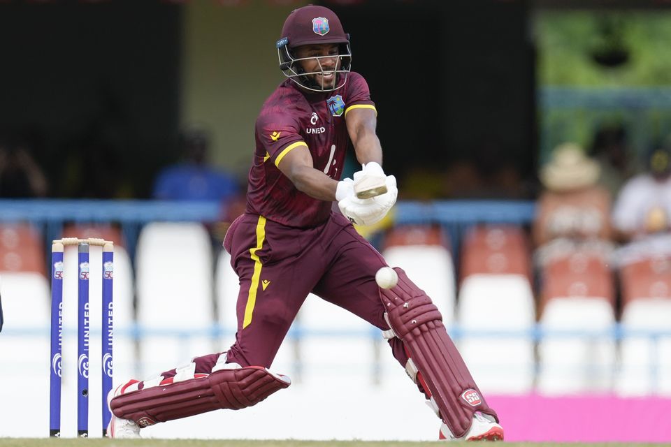 Sherfane Rutherford supercharged the West Indies innings (Ricardo Mazalan/AP)