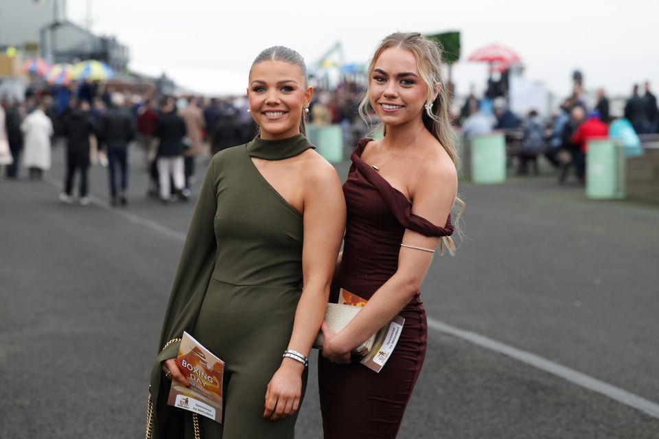 Leanna Corrigan and Paris Douglas pictured at Down Royal. Photo by Kelvin Boyes / Press Eye.