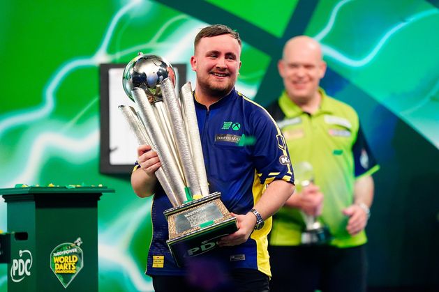 ‘Honestly, I can’t believe it’: Luke Littler beats Michael Van Gerwen 7-3 to claim historic world darts title aged 17