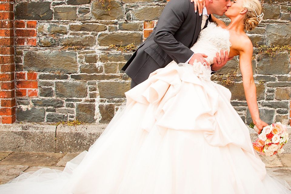 Gavin and Claire Nutt on their wedding day at the Montalto Estate in Co Down
