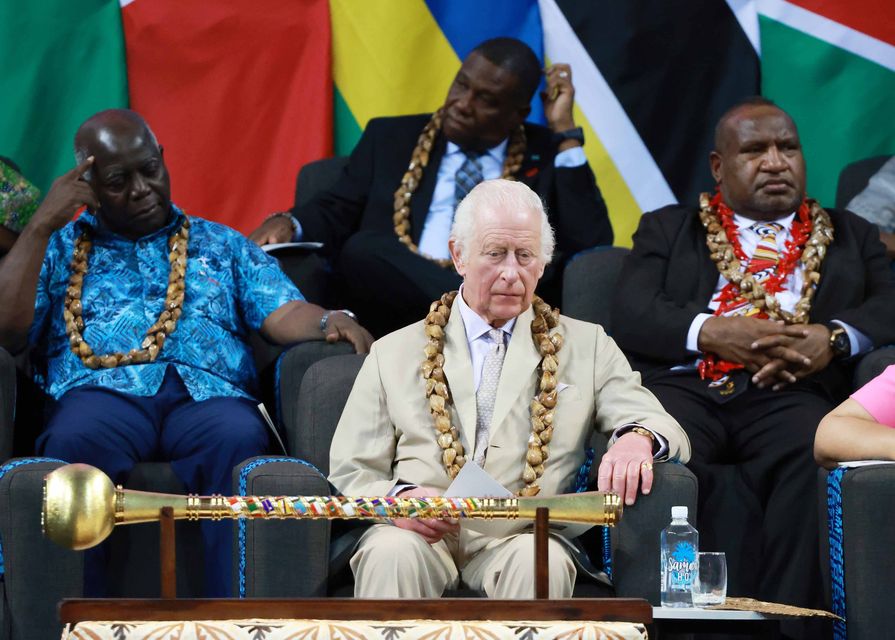 King Charles III at the Commonwealth Heads of Government Meeting in Apia, Samoa