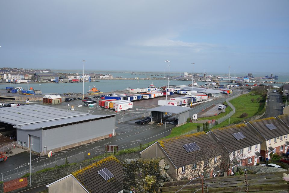 The Port of Holyhead in Anglesey, North Wales (PA)