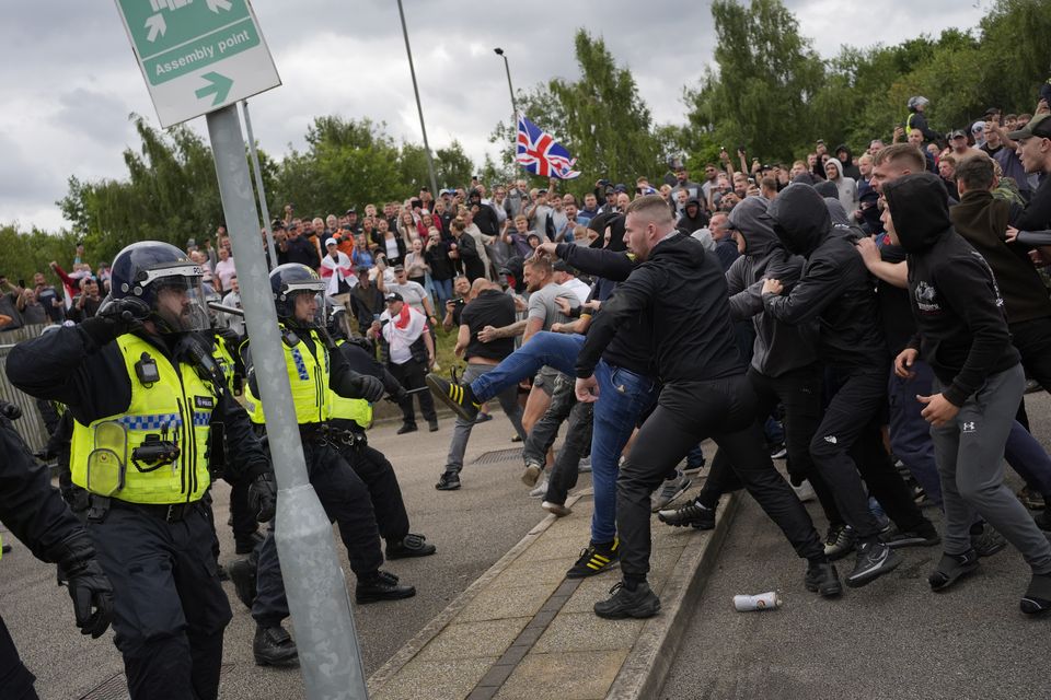 Drew Jarvis is one of a series of people being sentenced at Sheffield Crown Court after violence at the Holiday Inn Express, near Rotherham (Danny Lawson/PA)