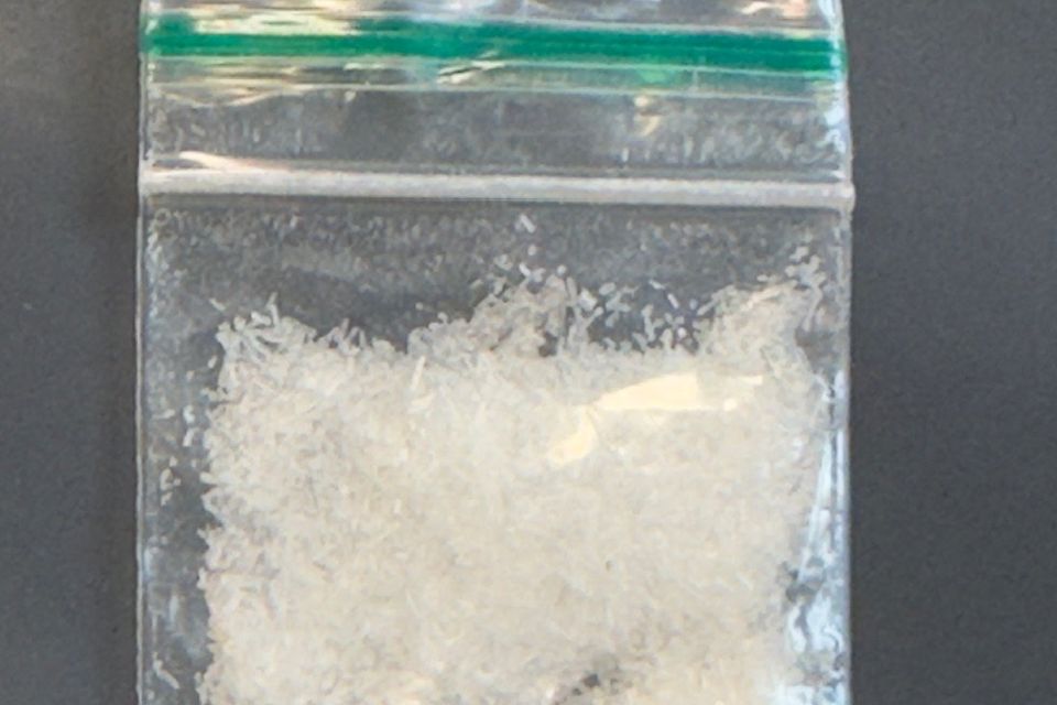 Drugs found by the police inside wallet.