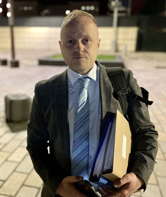 Jamie Bryson failed to secure leave for a judicial review into the democratic consent process after a late night court ruling on Monday (David Young/PA).