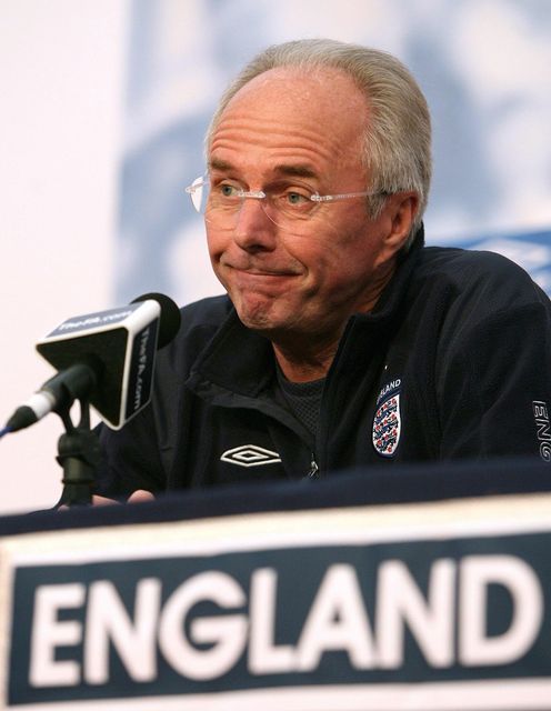 Sven-Goran Eriksson was England’s first overseas manager (Martin Rickett/PA)