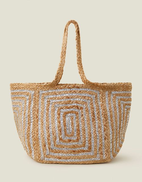 Jute beach bag, £35, Accessorize