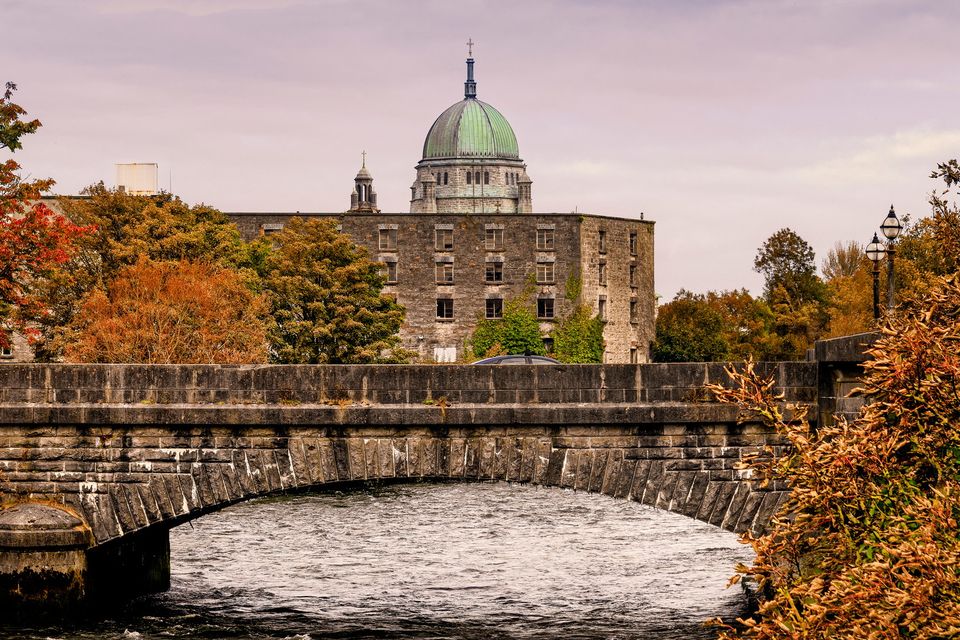 The River Corrib with Galway Cathedral in the background