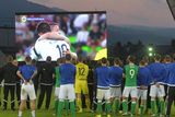 thumbnail: PACEMAKER BELFAST   27/05/2016
Northern Ireland v Belarus  Friendly International
Northern Ireland players celebrate with the fans after  this evenings Friendly International at Windsor park.
Photo Colm Lenaghan/Pacemaker Press
