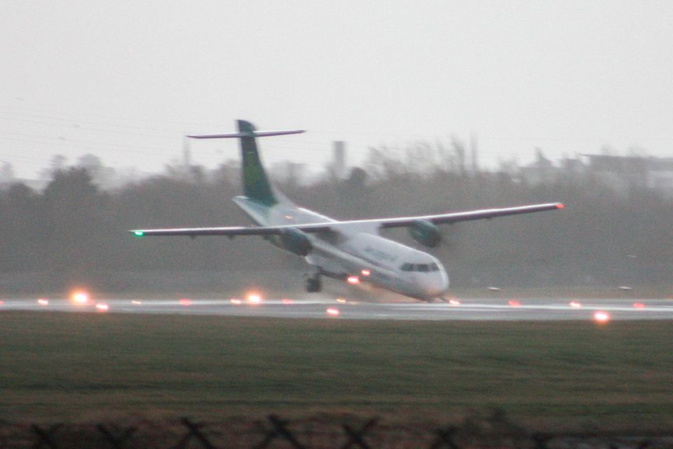 The aircraft with its nose on the ground and tail lifted (Michail Savekin)