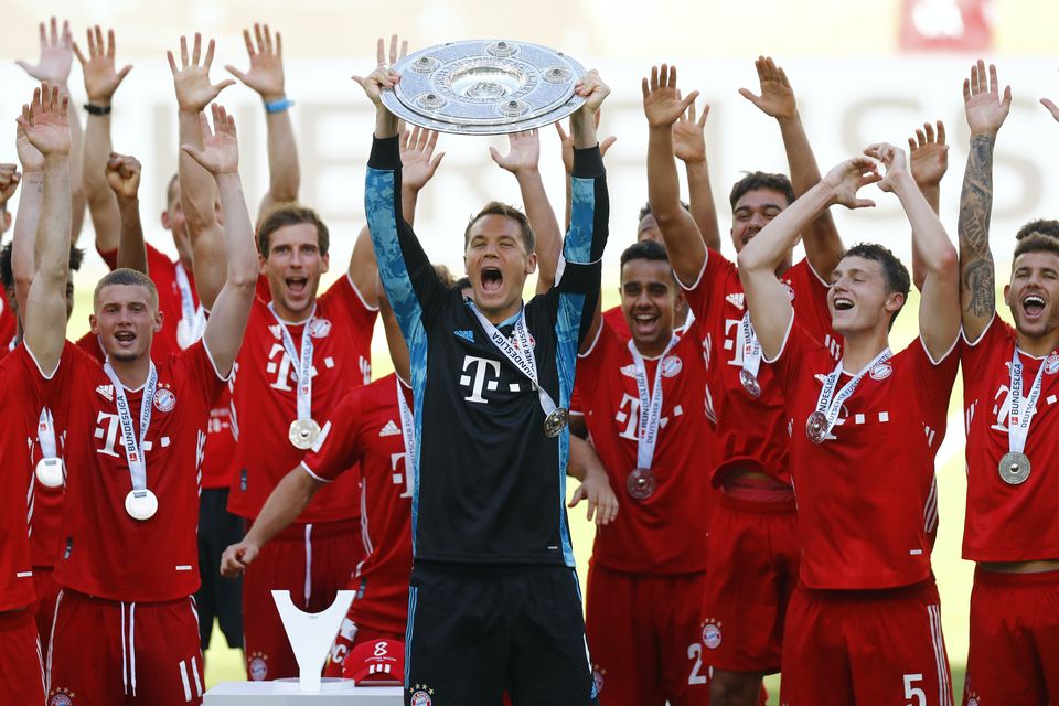 Bundesliga: Bayern Munich celebrate Bundesliga title after draw