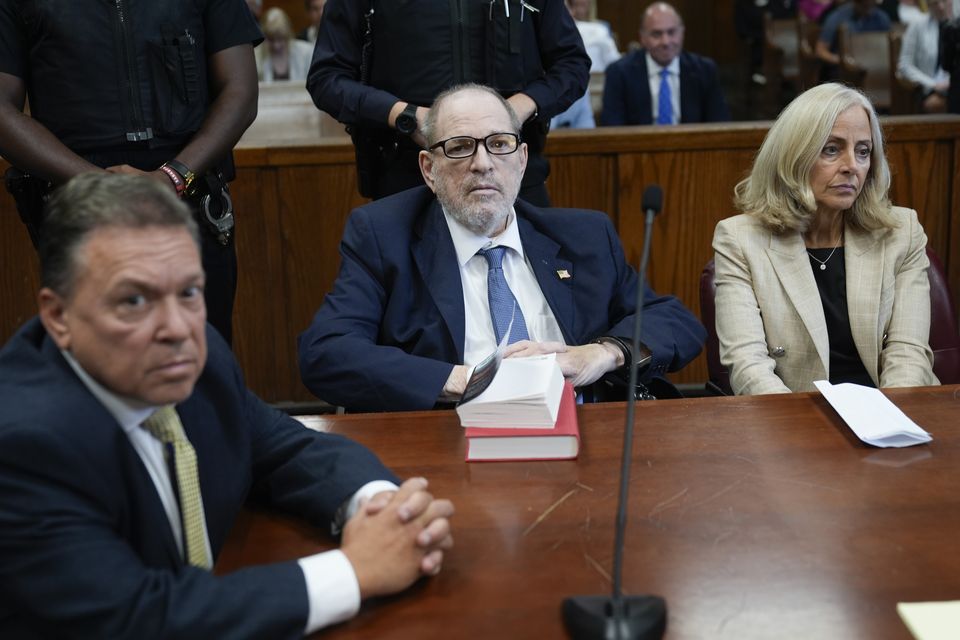 Harvey Weinstein appears in court in New York, on Wednesday, September 18, 2024. (Seth Wenig, Poo/APl)