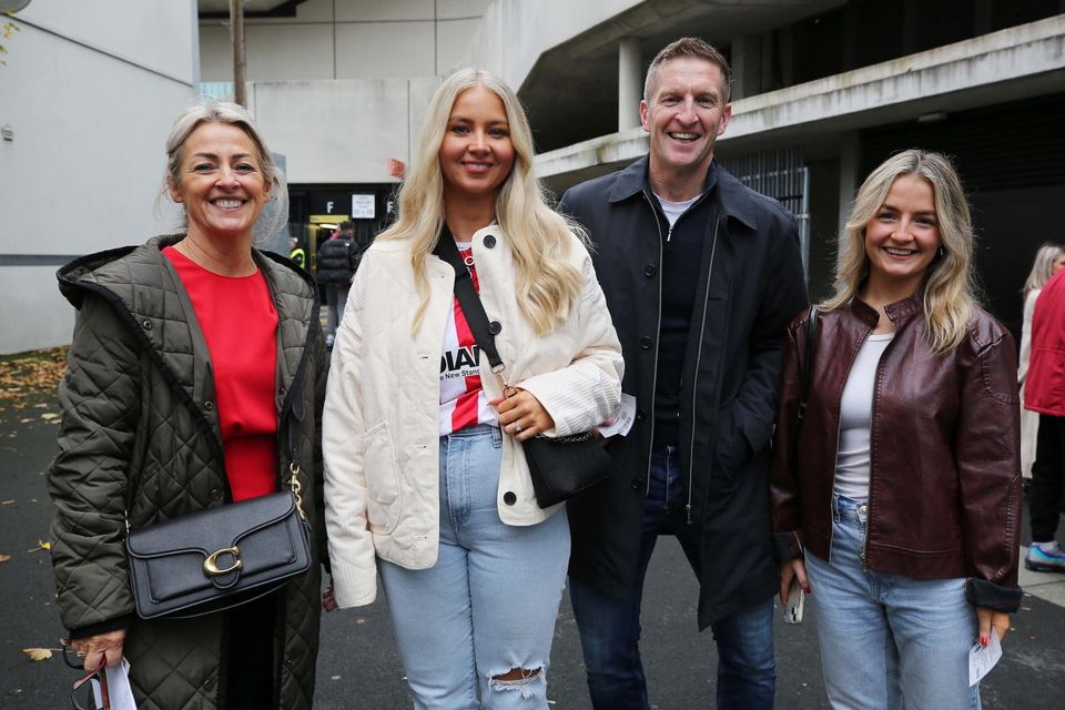 2024 Sports Direct FAI Cup Final, Aviva Stadium, Dublin 10/11/2024
Drogheda V Derry City
Former Derry City player Eamon Doherty and family
Mandatory Credit ©INPHO/Lorcan Doherty