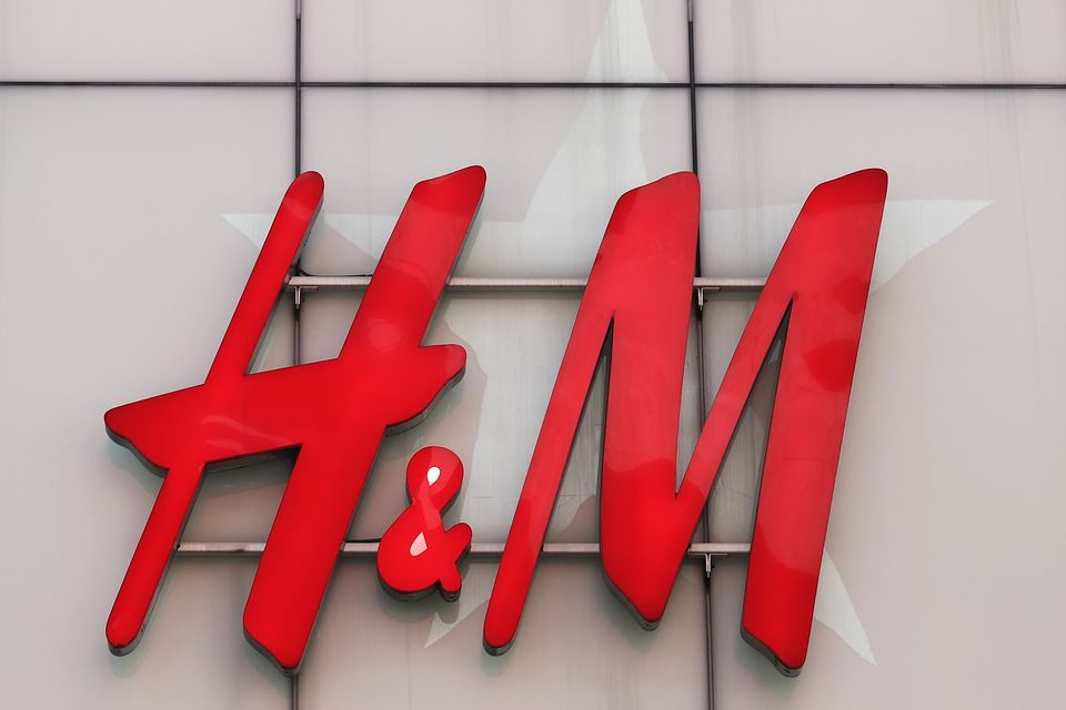 NEW YORK, NEW YORK - JULY 01: The H&M logo is seen at a store in Herald Square on July 01, 2024 in New York City. (Photo by Michael M. Santiago/Getty Images)