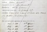 thumbnail: The employment record for Captain John Edward Smith.