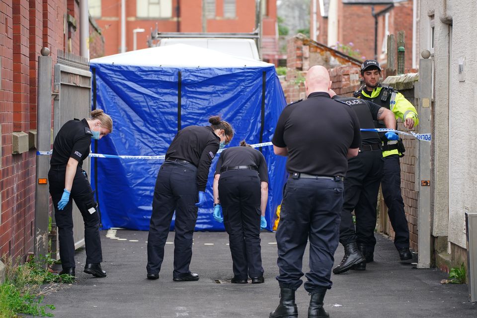 Witnesses described the fire as ‘traumatising’ as police continue to keep ‘an open mind’ as to the cause (Peter Byrne/PA)