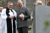 thumbnail: The Prince of Wales (centre) and the Very Rev. Arfon Williams at the grave of WB Yeats after attending a peace and reconciliation prayer service at St. Columba's Church in Drumcliffe on day two of a four day visit to Ireland. PRESS ASSOCIATION Photo. Picture date: Wednesday May 20, 2015. See PA story ROYAL Ireland. Photo credit should read: Colm Mahady/PA Wire
