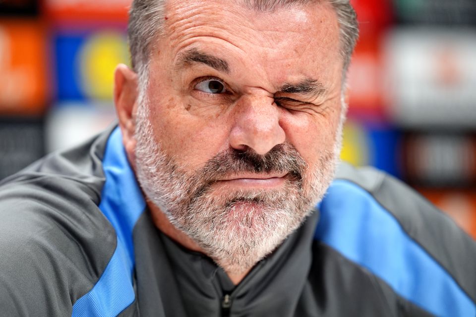 Ange Postecoglou, pictured during a press conference on Wednesday (John Walton/PA)