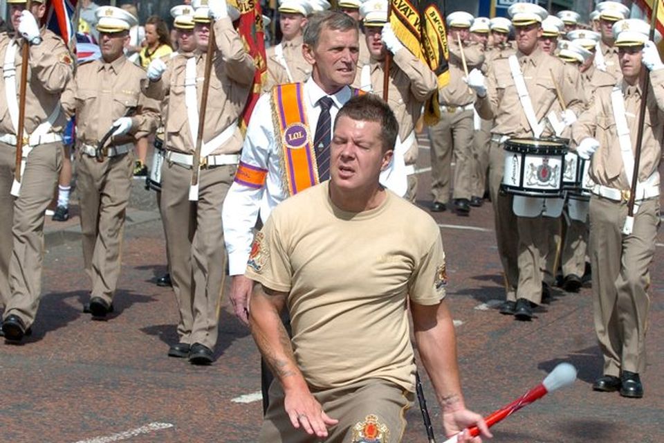 Men's Military Gothic Officer Drummer Parade Marching Band -  Norway