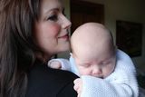 thumbnail: Proud parents: Radio Ulster presenter Kerry McLean with four-week-old daughter Eve