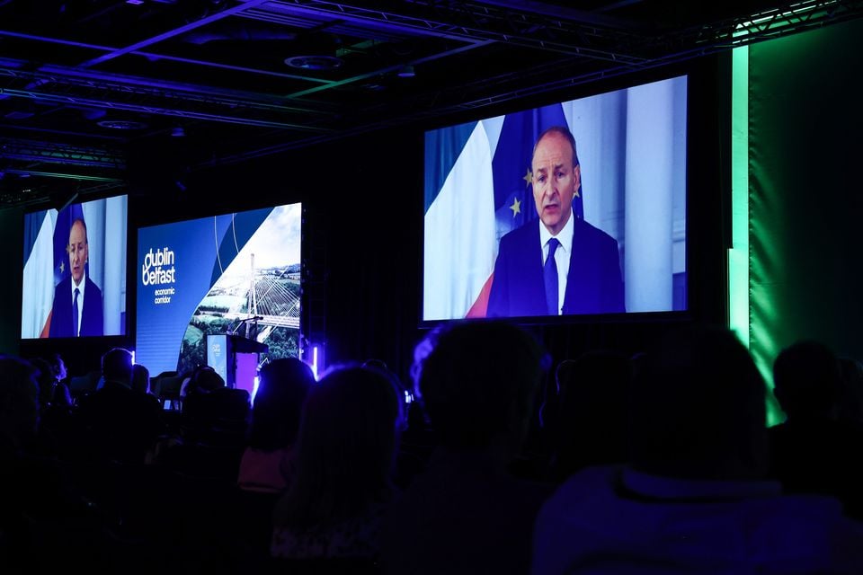 Taoiseach Micheál Martin addressed the conference via a video message