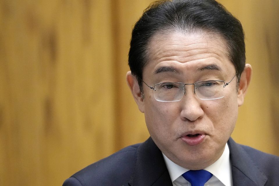 Japan’s Prime Minister Fumio Kishida made the announcement as part of global efforts to regulate the technology (AP)
