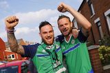 thumbnail: Picture - Kevin Scott / Presseye

Belfast , UK - May 27, Pictured is Northern Irelands Andy and  Micky Longstaff from Crumlin in action during the last home game before heading to the Euros on May 27 2016 in Belfast , Northern Ireland ( Photo by Kevin Scott / Presseye)