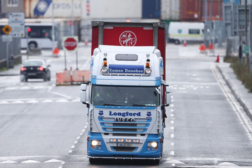 About 70% of freight movements received immediate clearance from customs at Dublin Port (Niall Carson/PA Wire)