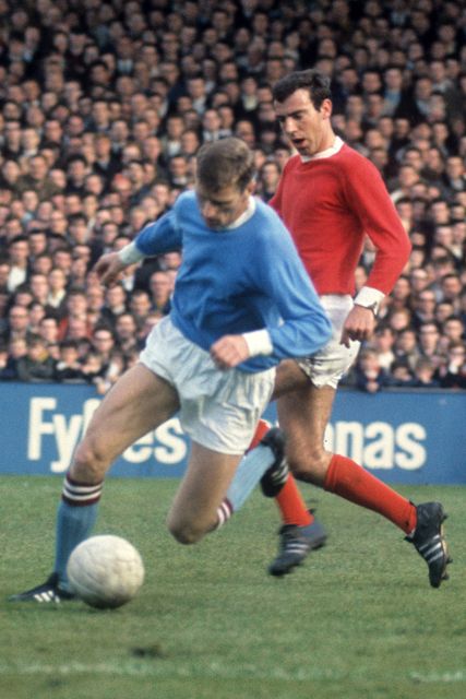 Tony Book in action for Manchester City (PA).