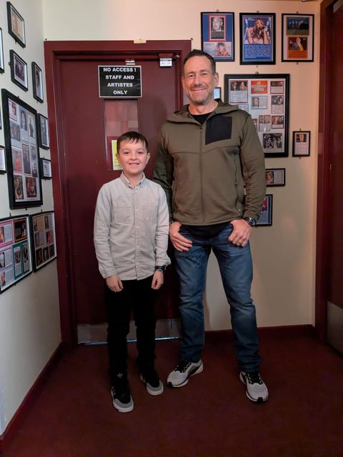 Harvey with SAS Who Dares Wins star Jason Fox (family handout/My Name’5 Doddie Foundation/PA)