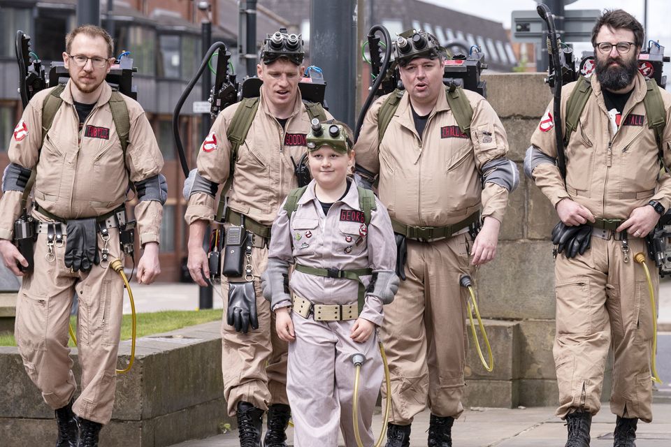 Ghostbusters superfan, 8, with heart condition, enjoys dream day out in  Leeds