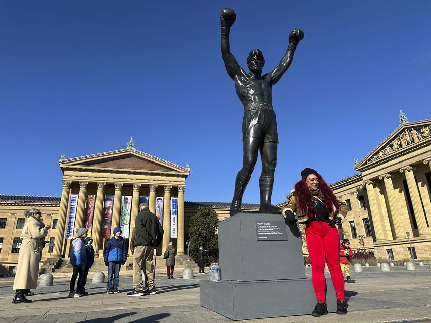 The ‘Rocky steps’ at the Philadelphia Museum are a tourist attraction (AP)