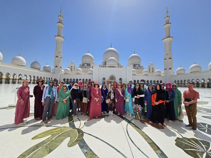 A group trip by Rory's Travel Club members to Abu Dhabi