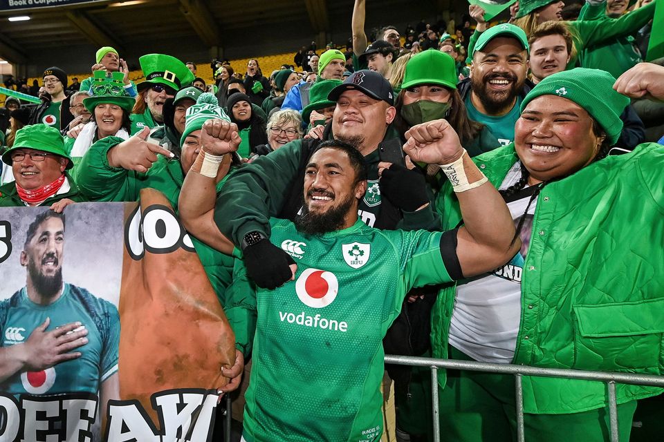 Watch: Ireland celebrates victory for 'Green Giants' over All Blacks