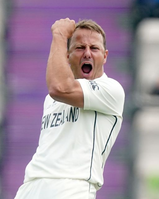 New Zealand’s Neil Wagner celebrates a wicket (PA)