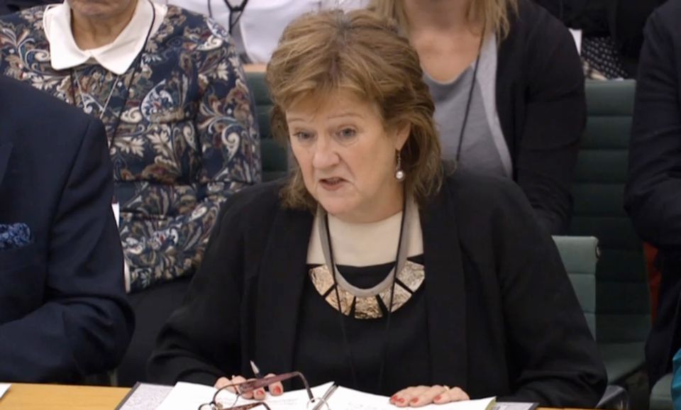 Professor Alexis Jay, chairwoman of the Independent Inquiry into Child Sexual Abuse, giving evidence to the Commons Home Affairs Committee (PA)