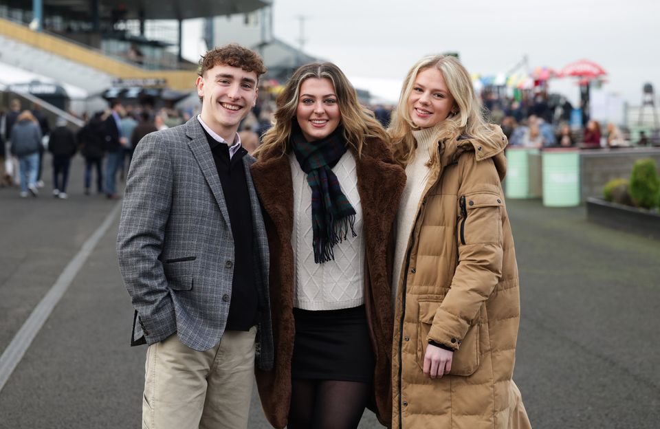 Ryan Ferguson, Martha Deyermond, Katie Ireland pictured at Down Royal. Photo by Kelvin Boyes / Press Eye.