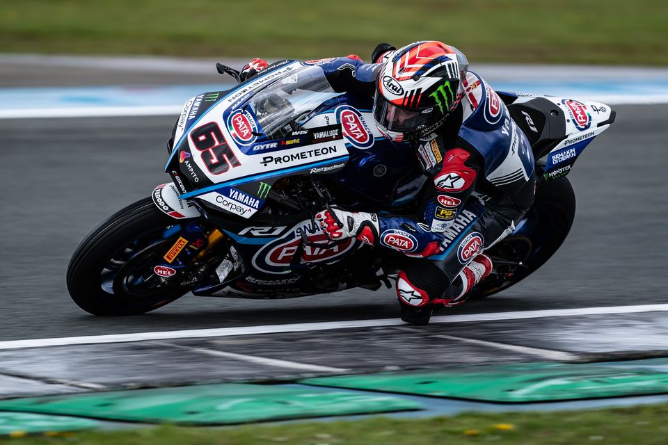 Jonathan Rea was caught out by the weather in Assen