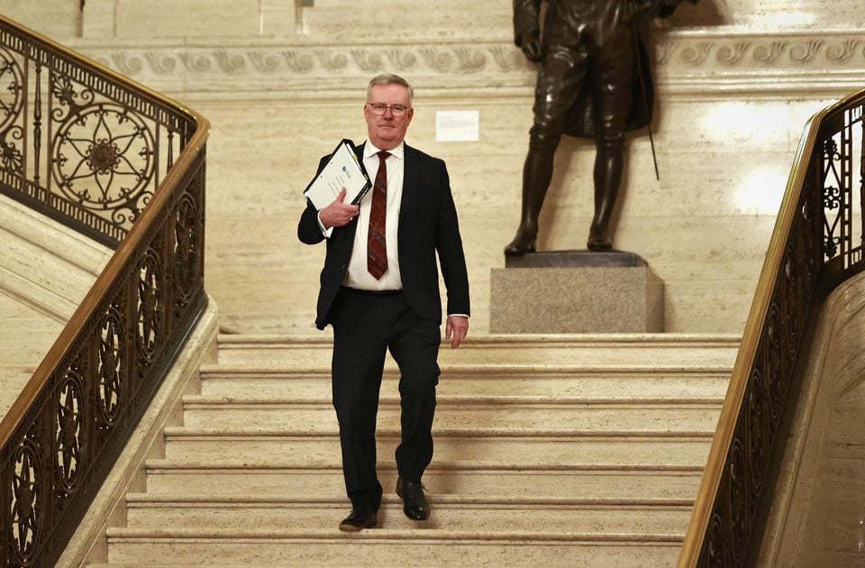 NI Health Minister Mike Nesbitt in the Great Hall at Parliament Buildings, Stormont (Liam McBurney/PA)