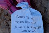 thumbnail: A message left on the beach near the RIU Imperial Marhaba hotel in Sousse, Tunisia, as British holidaymakers defy the terrorists and continue to stay in Sousse despite the bloodbath on the beach. PRESS ASSOCIATION Photo. Picture date: Tuesday June 30, 2015. The sands at Sousse were quiet and calm today as tourists and locals alike continued to pay their respects to the 38 dead outside the RIU Imperial Marhaba and Bellevue hotels. Flowers continue to be laid at three heart-shaped memorials that mark where so many people lost their lives, with many people in tears as they read the messages of support in several languages that have been placed in the sand. See PA POLICE Tunisia stories. Photo credit should read: Steve Parsons/PA Wire