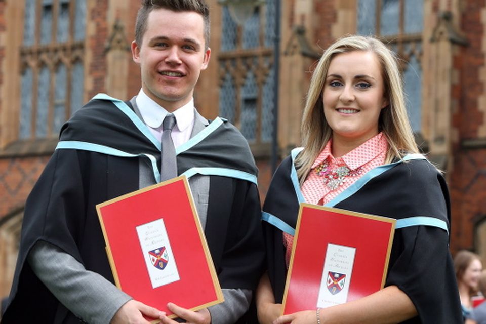 Philip McKane from Carrickfergus and Niamh McDade from Lurgan graduated with a degree in Business Enterprise from Queen's University.